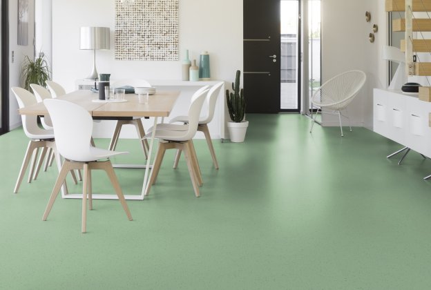 PVC äriruumi Gerflor Mipolam BioPlanet 5417 Foggy Hill roheline_2