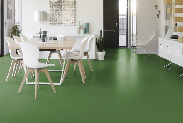 PVC äriruumi Gerflor Mipolam Planet, 5447 Aventurine roheline _2