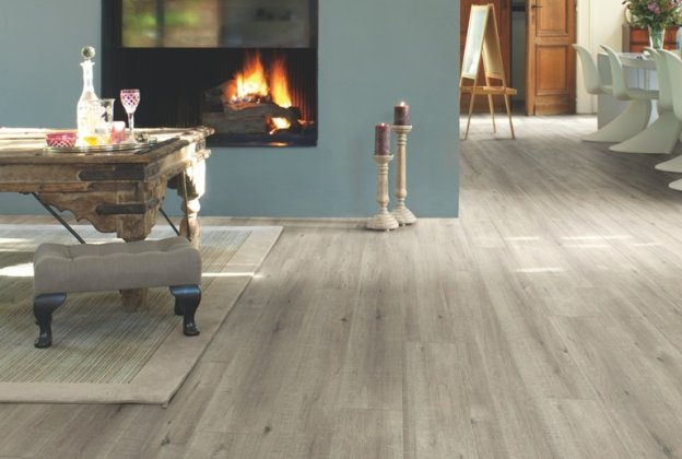 Laminaatparkett Impressive Ultra 12mm, Saw cut oak grey IMU1858 hall_3