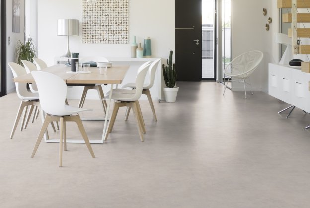 Akustiline PVC Gerflor Taralay Impression Acoustic 1026 Cemento Roma hall_2