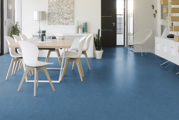 Linoleum Gerflor DLW Marmorette 2,5mm 0026 Sky Blue sinine_2