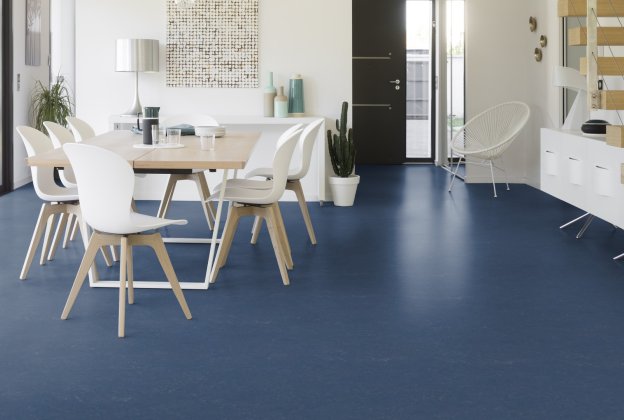 Linoleum Gerflor DLW Marmorette 2,5mm 0224 Mystery Blue sinine_2