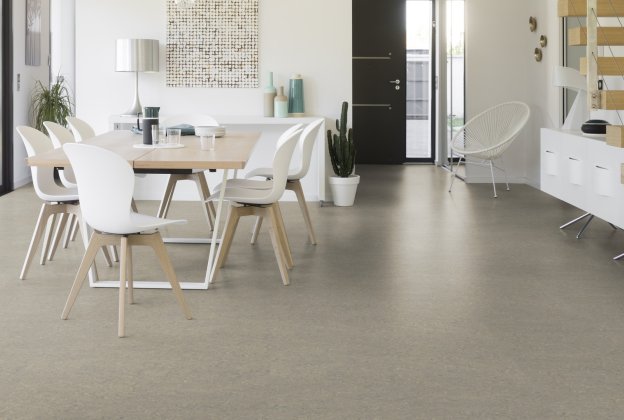 Linoleum Gerflor Marmorette 0254 Mineral Grey hall_2