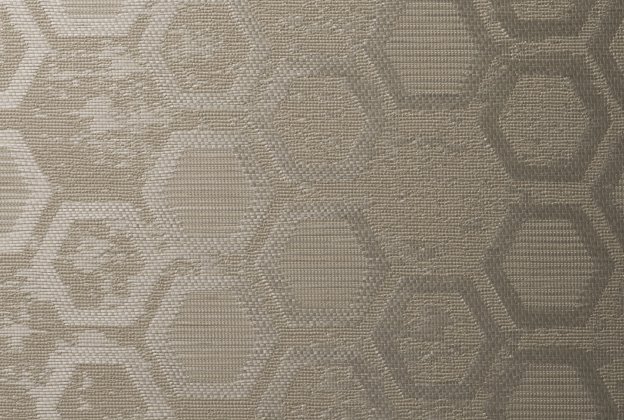 Tekstiiltapeet Vescom Polyester (FR) Hexagon 2614.21 beeź _1