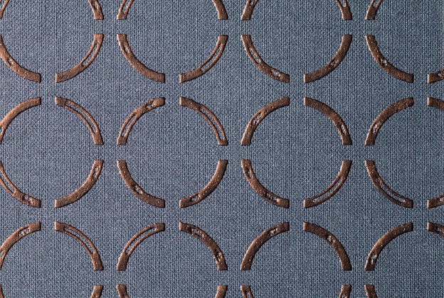 Tekstiiltapeet Vescom Linen Ringolin 2621.00 sinine_1