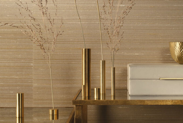 Tekstiiltapeet Vescom Silk Ilesha 2624.17 pruun_2