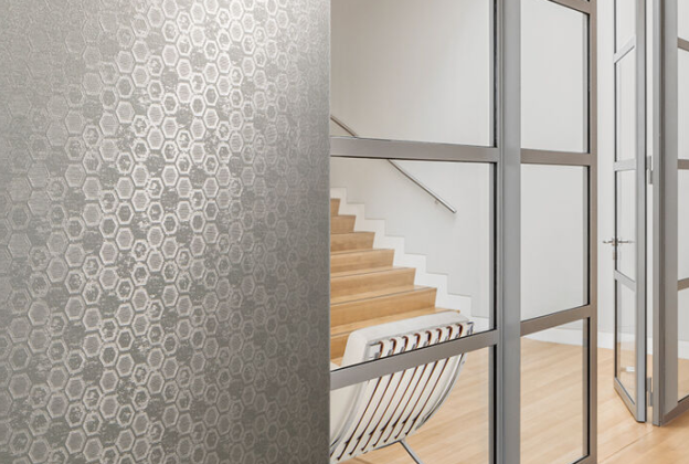 Tekstiiltapeet Vescom Polyester (FR) Hexagon 2614.21 beeź _2