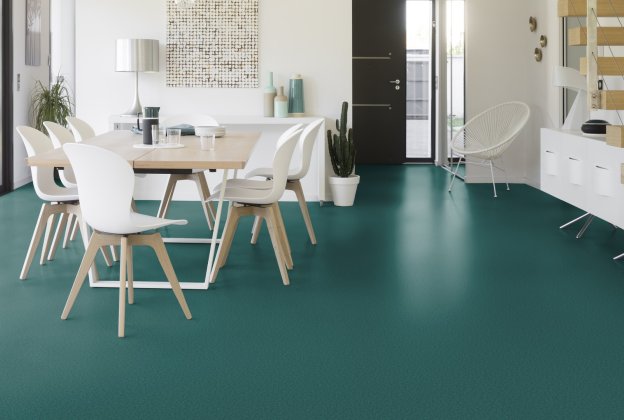 PVC äriruumi Gerflor Taralay Initial Compact 0975 Spider Emeraude roheline_2