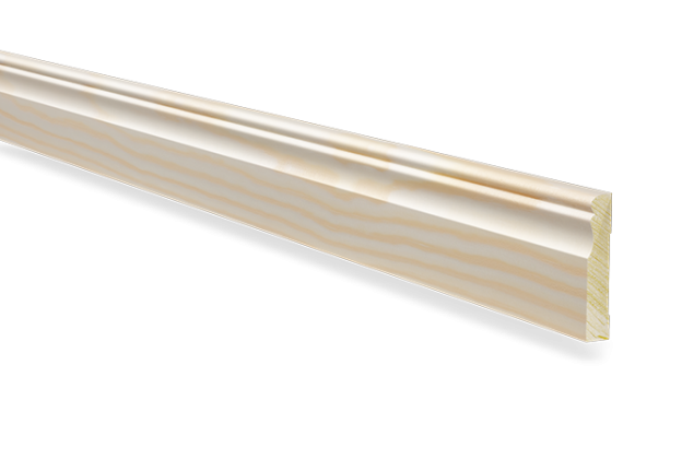 Piirdeliist 18- 18 x 95 mm, tamm, mänd, valge   _2