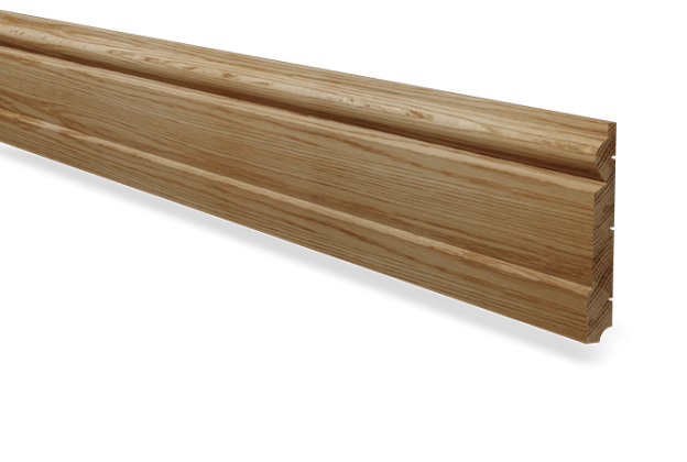 Põrandaliist nr 24 - 20 x 140 mm tamm, mänd, valge  _1