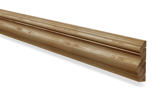 Piirdeliist 28- 28 x 110 mm, tamm, mänd, valge  _1