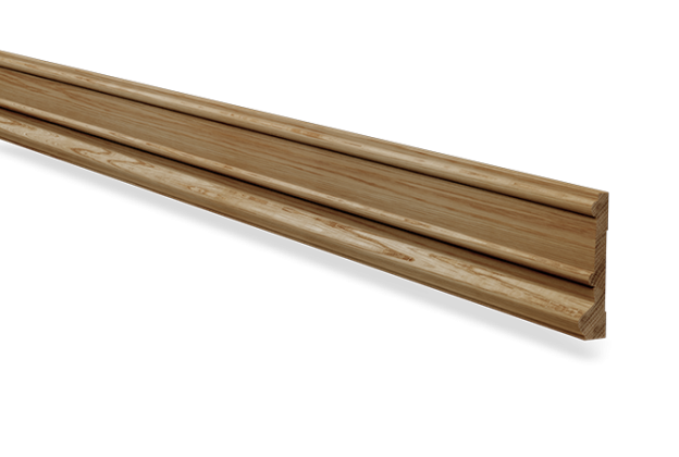 Piirdeliist 31- 22 x 95 mm, tamm, mänd, valge _1