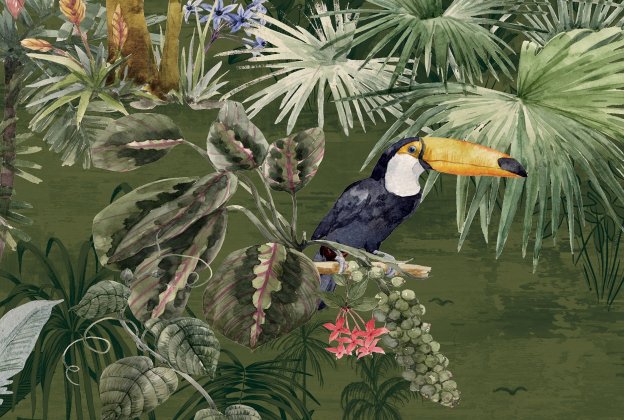 Vinüülseinakate Muraspec Yucatan -13424 Taimed/ loodus/ linnud/ loomad  _2