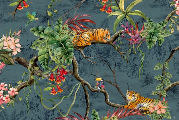 Vinüülseinakate Muraspec Panthera -13430 taimed/ loodus/ loomad  _1