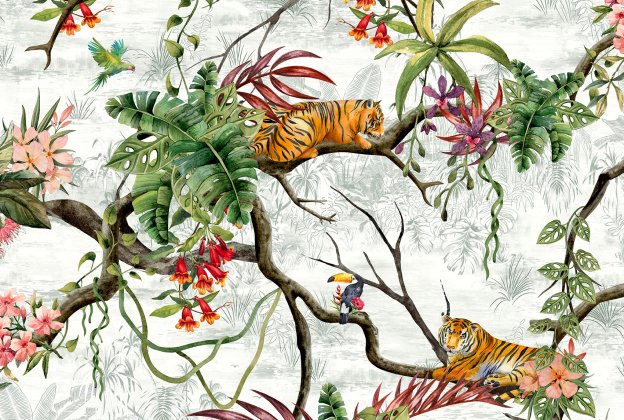 Vinüülseinakate Muraspec Panthera -13432 taimed/ loodus/ loomad_1