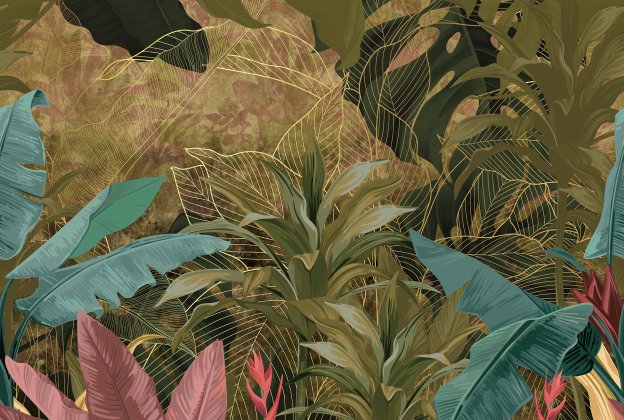 Vinüülseinakate Muraspec Florals & Botanics -LTD02600 Taimed_1