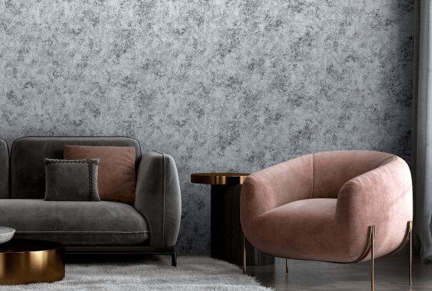 Vinüülseinakate Muraspec Patina Stone -13466 sinine/ hall_2