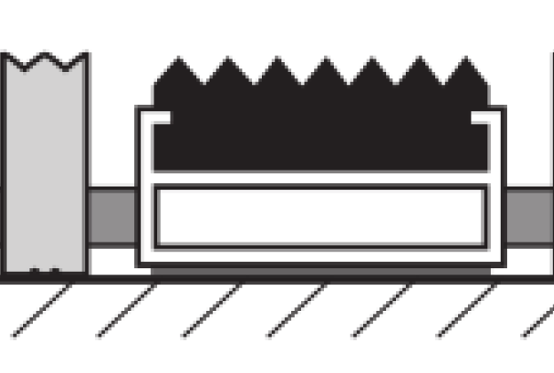 Süvistatav porirest Gapa Topwell 10mm Extra, kumm - kraabits _2