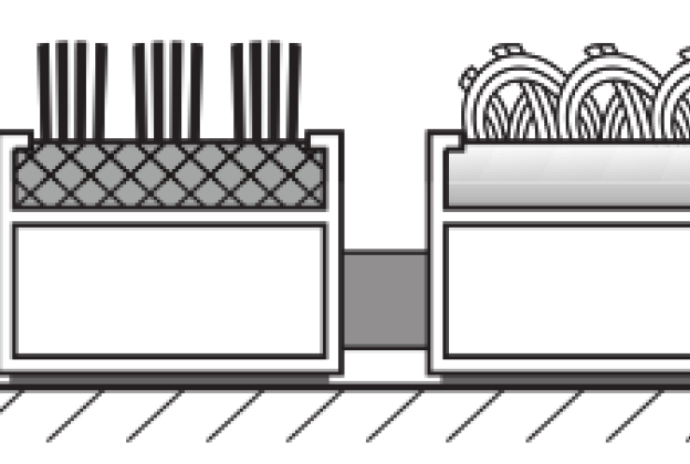 Süvistatav porirest Gapa Topwell 22mm Extra, vaip - harjas _2