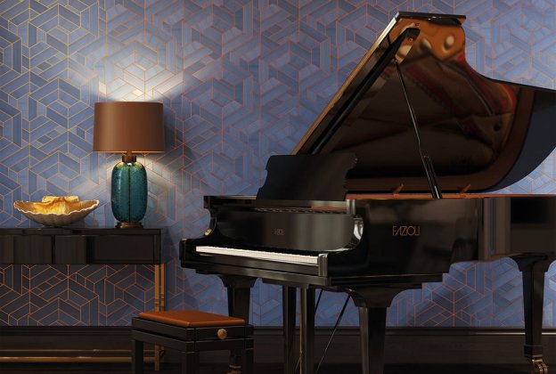 Käsitöötapeet Tiffany Designs, Etre, et303 hall spoon, kuldne triip _2