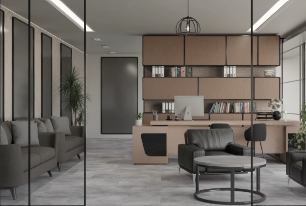 LVT Vinüülplaat Evolution Tack Dry Plus XXL Tile Design Industry grey TD 6211 hall (iseliimuv) _3