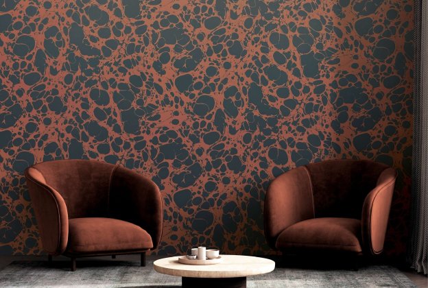Vinüülseinakate Muraspec Lava-13440 hall/ punane_3