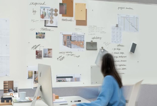  Magnetile reageeriv ja kirjutatav seinakate Vescom WallWorks 1120.02 hall_2