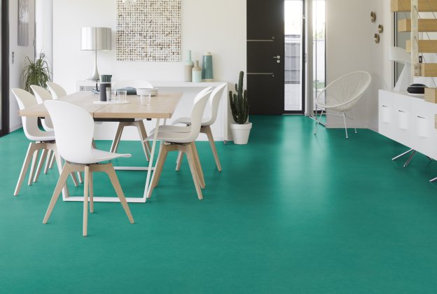 PVC commercial space Gerflor Taralay Initial Compact 0965 MIAMI FORET green_2