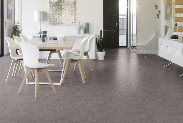 Akustiline PVC Gerflor Taralay Initial Acoustic 0465 STRADA CIMENT hall _2