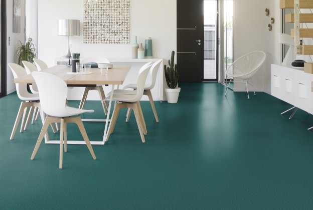 PVC-næringslokale Gerflor Taralay Initial Compact 0975 SPIDER EMERAUDE grønn_2