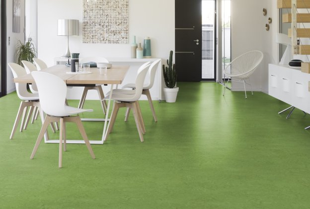 Linoleum Gerflor DLW Linodur 1011 AVOCADO GREEN roheline_2