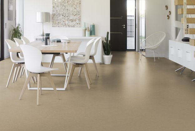 Linoleum Gerflor DLW Lino Art Urban Acoustic Plus 0556 MUD GREY hall_2