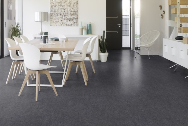 Linoleum Gerflor Acoustic Plus 19 dB 0059 PLUMB GREY hall_2