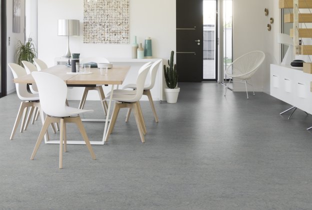 Linoleum Gerflor Marmorette 2MM 0053 ICE GREY hall_2