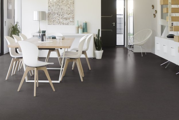 Linoleum Gerflor DLW Marmorette 2MM 0160 INDUSTRIAL GREY hall_2