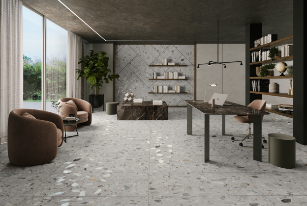 Keraamiline seina- ja põrandaplaat 600 x 1200mm Bigmo White reljeefne, valge_4