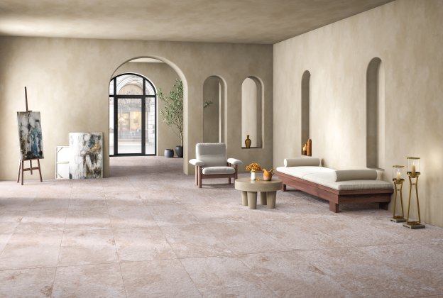 Keraamiline seina- ja põrandaplaat 600 x 1200mm Arfine Sand R10, hall/ beeź_4