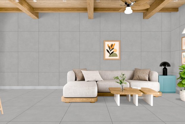 Keraamiline seina- ja põrandaplaat 600x600mm Arizona Pearl, matt, hall_4