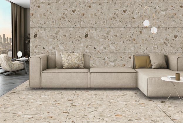 Keraamiline seina- ja põrandaplaat 600 x 1200mm Bigmo Beige reljeefne, beeź_4