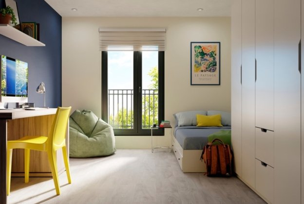 Akustiline PVC, IVC Batitec Burned Wood T94 hall_4