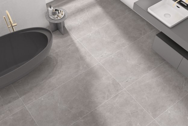 Keraamiline seina- ja põrandaplaat 600 x 1200mm Tremus Dark Grey matt, hall_3