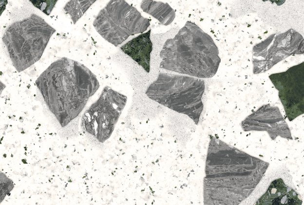 Keraamiline seina- ja põrandaplaat 600x600mm Portico Green reljeefne, valge/hall/roheline_3