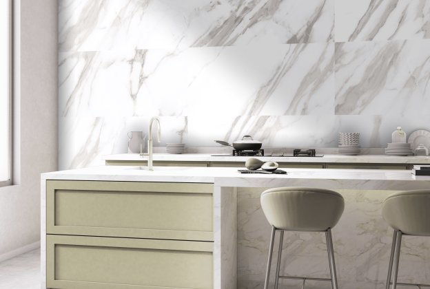 Keraamiline seina- ja põrandaplaat 600 x 1200mm Royal White poleeritud, valge_4