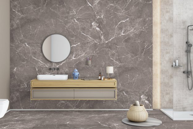 Keraamiline seina- ja põrandaplaat 600 x 1200mm Sparkle Wonicy Dark reljeefne, pruun_4