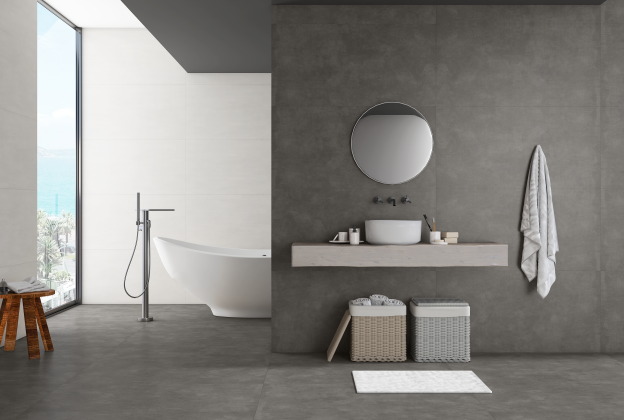 Keraamiline seina- ja põrandaplaat 600 x 1200mm Topaz Moca matt, hall/ must_3