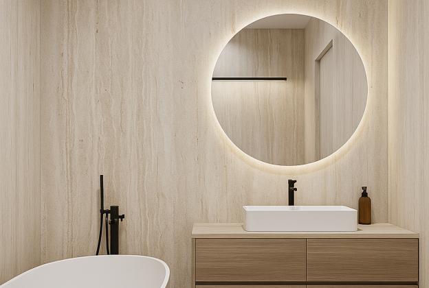 Keraamiline seina- ja põrandaplaat 600 x 1200mm Travertine Rocca matt, beeź_5