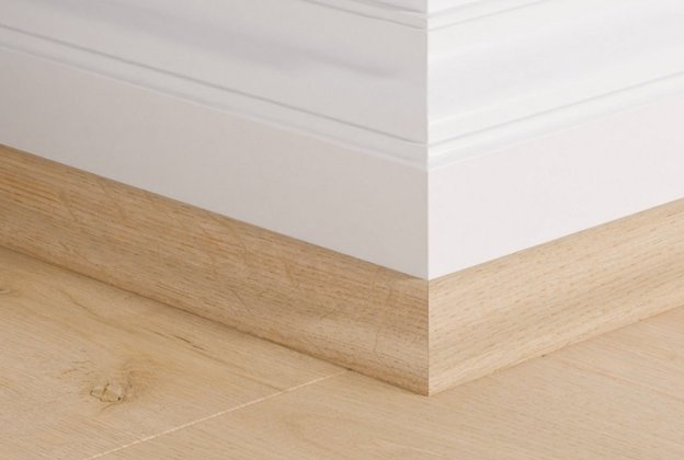 MDF põrandaliist Scotia Cotton oak (17x17mm x 2,4m) QSSCOT08254 beeź _1