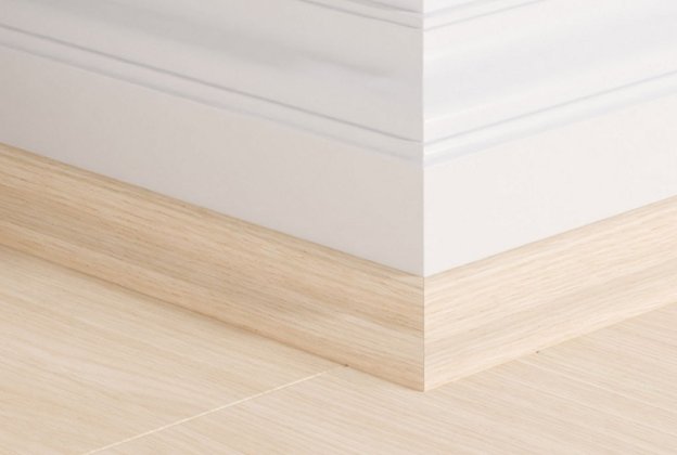 MDF põrandaliist Scotia Ivory oak (17x17mm x 2,4m) QSSCOT08258 valge_1