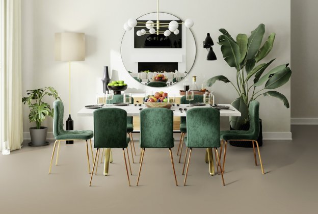 Linoleum Gerflor DLW Lino Art Moon 0240 Rock pruun/ hall _2