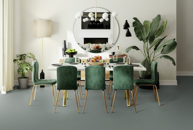 Linoleum Gerflor DLW Lino Art Moon 0243 Space hall_2